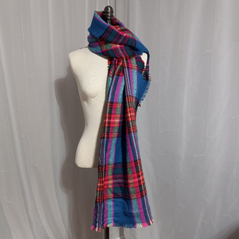 City Streets - Cozy Plaid Blanket Scarf/Wrap